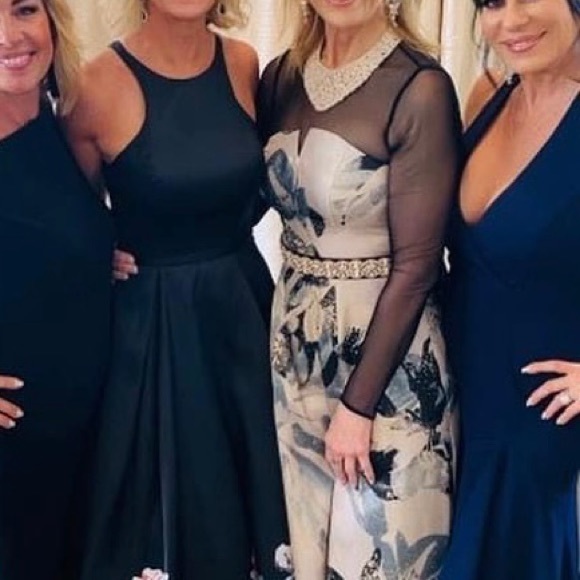 Flower Print Detail Evening Gown by Blush - only worn once. - Picture 5 of 7